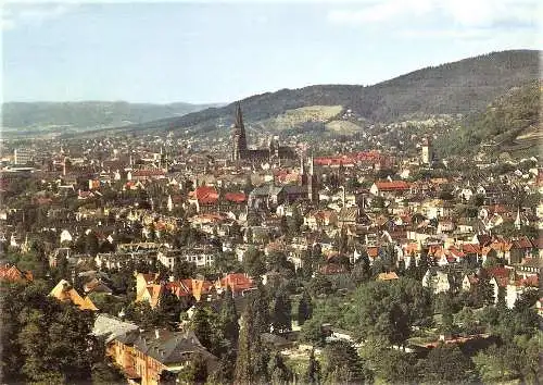 Ansichtskarte Deutschland - Freiburg im Breisgau / Ortspanorama (2432)