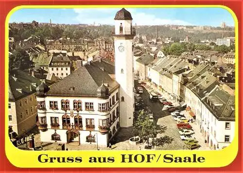 Ansichtskarte Deutschland - Hof / Gruss aus Hof / Saale - Rathaus (2472)