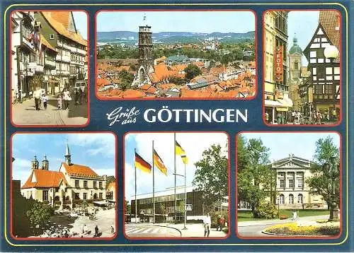 Ansichtskarte Deutschland - Göttingen / Grüße aus Göttingen - Mehrbildkarte (2450)