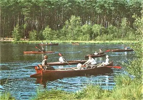 Ansichtskarte Deutschland - Gifhorn / Ruderboote und Kanus auf dem Heidesee (2451)