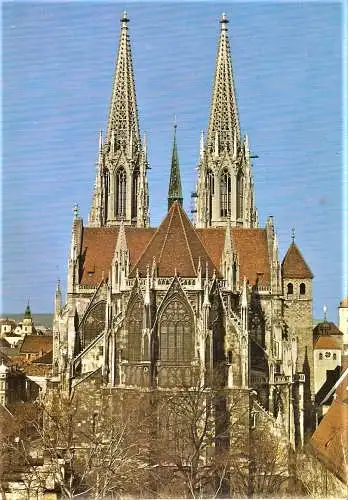 Ansichtskarte Deutschland - Regensburg / Dom St. Peter - Ostseite (1653)