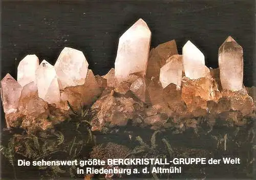 Ansichtskarte Deutschland - Riedenburg / Die größte Bergkristall Gruppe der Welt (1727)