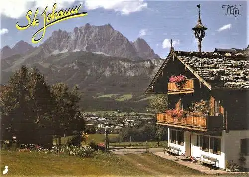 Ansichtskarte Österreich - St. Johann / St. Johann in Tirol mit Wilder Kaiser (1774)