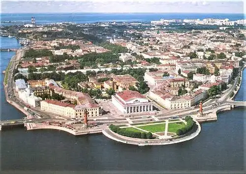 Ansichtskarte Russland - Sankt Petersburg / Die Spitze der Wassili-Insel (Wassiljewski-Insel) (1872)