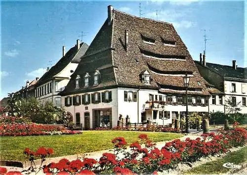 Ansichtskarte Frankreich - Wissembourg / Salzhaus / "La Maison du Sel" (XVe s.) - Ancienne Maladrerie militaire (XVIIIe s.) (1875)