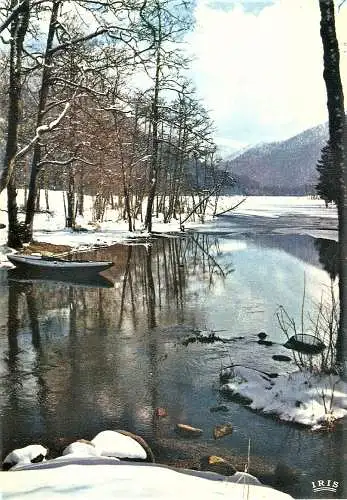 Ansichtskarte Frankreich - Lac de Montagne im Winter (1874)