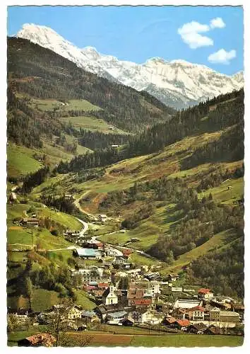 Ansichtskarte Österreich - Wagrain / Ortsansicht mit Ennskraxn (1887)