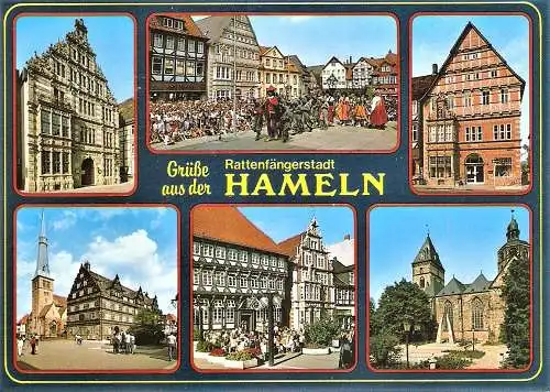 Ansichtskarte Deutschland - Hameln / Grüße aus der Rattenfängerstadt Hameln (2569)