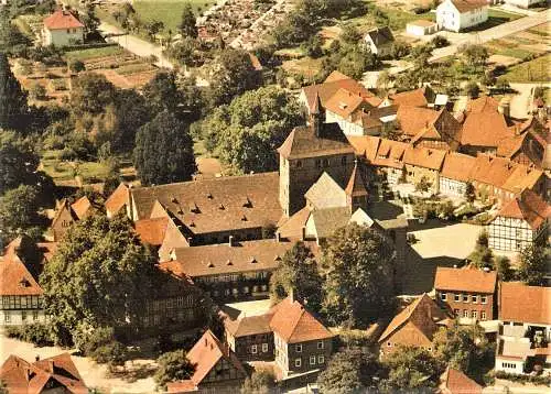 Ansichtskarte Deutschland - Hessisch Oldendorf / Stift Fischbeck/Weser - Ortsansicht mit Stiftskirche (2563)