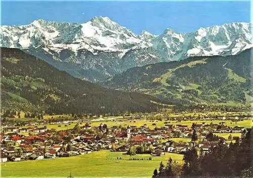 Ansichtskarte Deutschland - Farchant / Farchant gegen Wettersteingebirge (2059)