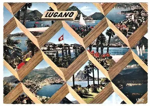Ansichtskarte Schweiz - Lugano / Mehrbildkarte (1904)