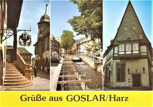 Ansichtskarte Deutschland - Goslar / Grüße aus Goslar/Harz - Sehenswürdigkeiten (2491)