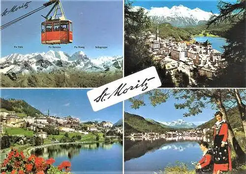 Ansichtskarte Schweiz - St. Moritz / Mehrbildkarte (2546)