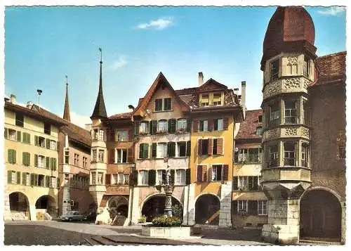 Ansichtskarte Schweiz - Biel / Altstadt - Der Platz im Ring (2541)
