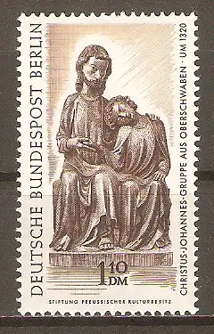 Briefmarke Berlin Mi.Nr. 308 ** Berliner Kunstschätze 1967 / Christus-Johannes-Gruppe #