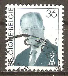 Briefmarke Belgien Mi.Nr. 2738 o König Albert II. mit Brille 1997 #