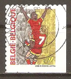 Briefmarke Belgien Mi.Nr. 2945 BEu o Fußball-Europameisterschaft 2000 / Torjubel #2024159