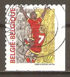 Briefmarke Belgien Mi.Nr. 2945 BEu o Fussball-Europameisterschaft 2000 / Torjubel #