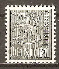 Briefmarke Finnland Mi.Nr. 638 ** Wappenlöwe auf liniertem Grund 1968 #