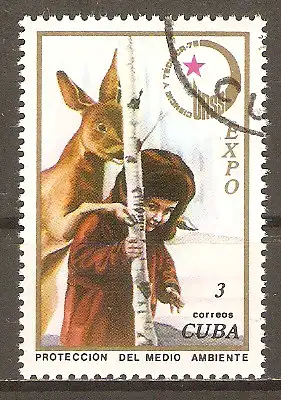 Briefmarke Cuba Mi.Nr. 2151 o „EXPO 76“ – Technische Wissenschaften der UdSSR / Umweltschutz #