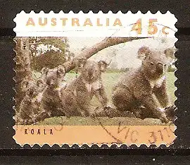 Briefmarke Australien Mi.Nr. 1411 o Känguruhs und Koalas 1994 / Koala #