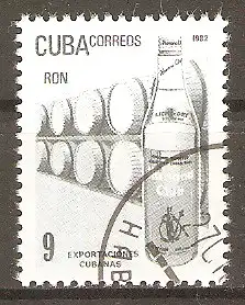 Briefmarke Cuba Mi.Nr. 2638 o Exportgüter 1982 / Rum #