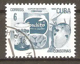 Briefmarke Cuba Mi.Nr. 2635 o Exportgüter 1982 / Konserven (Mango) #2024242