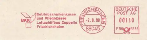 Freistempel F50 5533 Friedrichshafen - BKK Betriebskrankenkasse und Pflegekasse Luftschiffbau Zeppelin Friedrichshafen (#2782)