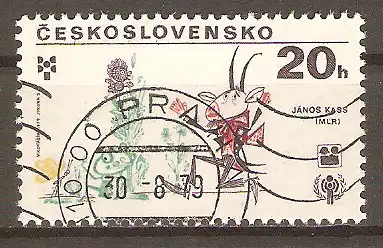 Briefmarke Tschechoslowakei Mi.Nr. 2517 o Internationales Jahr des Kindes 1979 / Kinderbuchillustrationen #2024271