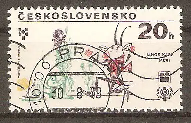 Briefmarke Tschechoslowakei Mi.Nr. 2517 o Internationales Jahr des Kindes 1979 / Kinderbuchillustrationen #