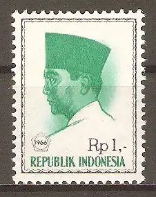 Briefmarke Indonesien Mi.Nr. 528 ** Präsident Sukarno 1966 #