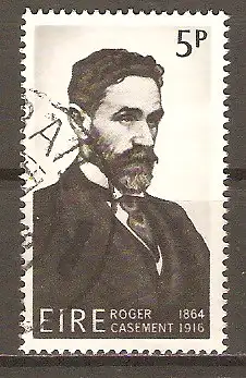 Briefmarke Irland Mi.Nr. 186 o 50. Todestag von Roger Casement 1966 / Freiheitskämpfer #