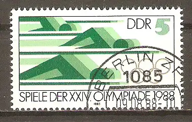 Briefmarke DDR Mi.Nr. 3183 o Olympische Sommerspiele Seoul 1988 / Schwimmen #2024354