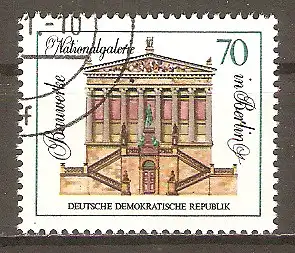 Briefmarke DDR Mi.Nr. 1666 o Bedeutende Bauwerke 1971 / Nationalgalerie Berlin #