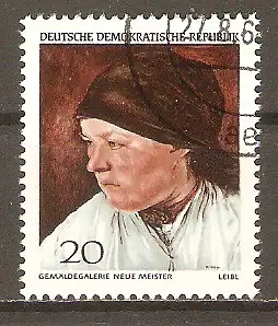 Briefmarke DDR Mi.Nr. 1395 o Staatliche Kunstsammlungen Dresden 1968 / "Kopfbild eines Bergbauernmädchens" von Wilhelm Leibl #2024369