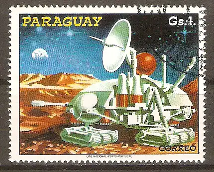 Briefmarke Paraguay Mi.Nr. 3052 o Weltraumprojekte der Zukunft 1978 / Raumfahrzeug #2024397