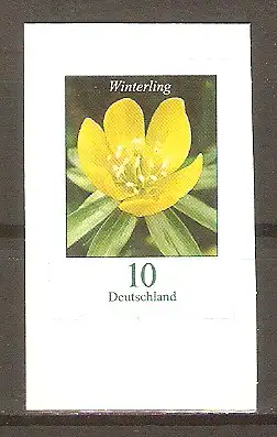 Briefmarke BRD Mi.Nr. 3430 ** Blumen 2018 (selbstklebend aus Folienblatt) / Winterling (Eranthis hyemalis) #