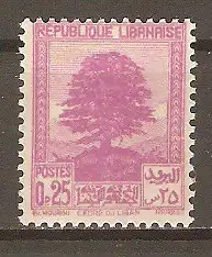 Briefmarke Libanon Mi.Nr. 206 ** Zeder 1937 / Libanonzeder (Cedrus libani) #