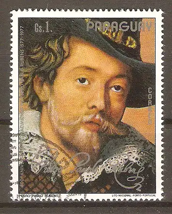 Briefmarke Paraguay Mi.Nr. 2998 o 400. Geburtstag von Peter Paul Rubens 1978 / Peter Paul Rubens #