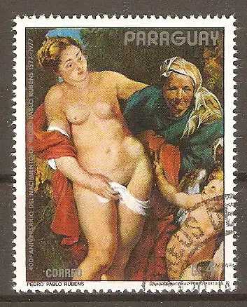 Briefmarke Paraguay Mi.Nr. 3001 o 400. Geburtstag von Peter Paul Rubens 1978 / Auffindung des Erichthonius #2024435