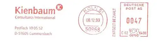 Freistempel C62 640G Köln - Kienbaum Consultants International Gummersbach (#323)