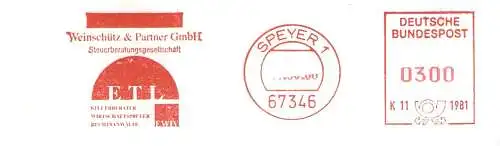 Freistempel K11 1981 Speyer - Steuerberatungsgesellschaft Weinschütz & Partner GmbH (#344)