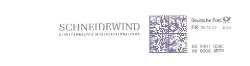 Freistempel 6D0401050C Potsdam - Rechtsanwälte & Insolvenzverwaltung Schneidewind (#350)