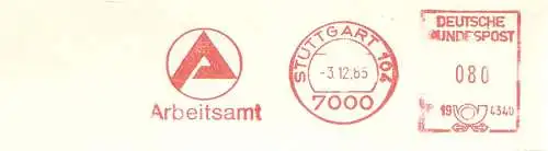 Freistempel F19 4340 Stuttgart - Arbeitsamt (#383)