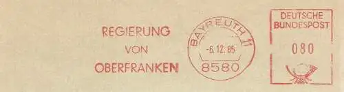Freistempel Bayreuth - Regierung von Oberfranken (#385)