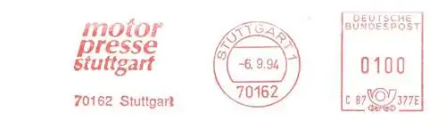 Freistempel C87 377E Stuttgart - Motor Presse Stuttgart (#387)