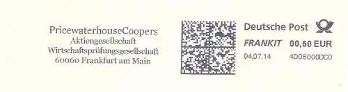 Freistempel 4D06000DC0 Frankfurt am Main - PricewaterhouseCoopers Aktiengesellschaft Wirtschaftsprüfungsgesellschaft (#443)