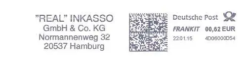 Freistempel 4D06000D54 Hamburg - "REAL" INKASSO GmbH & Co. KG (#549)