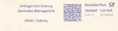 Freistempel 1D15000256 Coburg - Amtsgericht Coburg / Zentrales Mahngericht (#595)