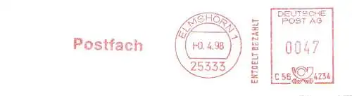 Freistempel C56 4234 Elmshorn - Postfach (#601)